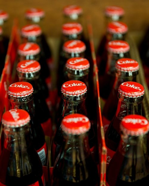 Glass Coke bottles