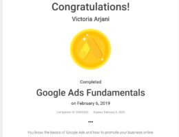 Google Ads Fundamentals cert