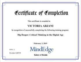 Mindedge Certificate