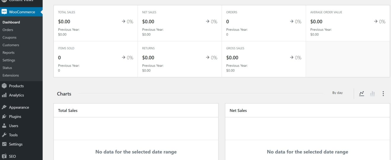 store dashboard